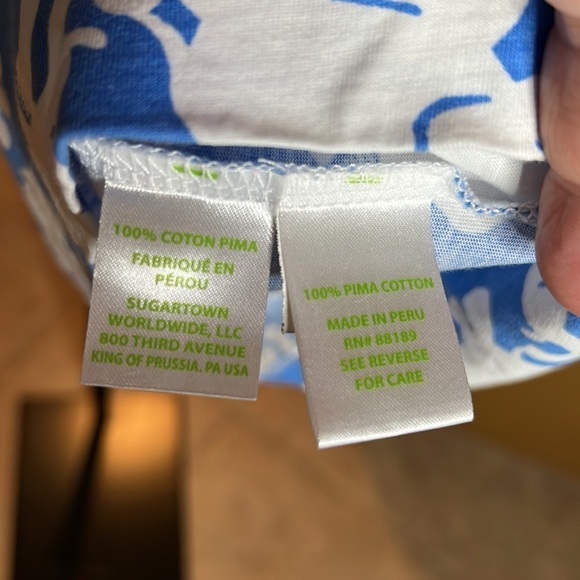 Lilly Pulitzer Bay Blue Tusk in Sun Middle Dress Size XXS - Picture 7 of 8